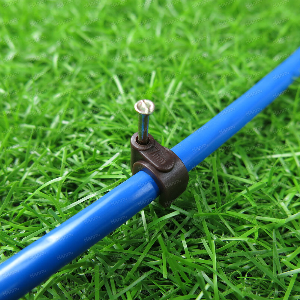 Round Cable Clips Ensure Cable Are Securely Fastened Hanrro   Brown Cable Clips 