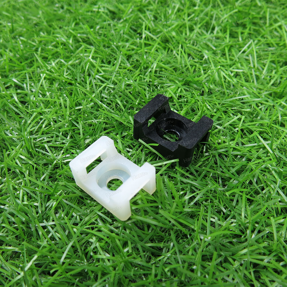 Cable Tie Screw Mount-White-Black